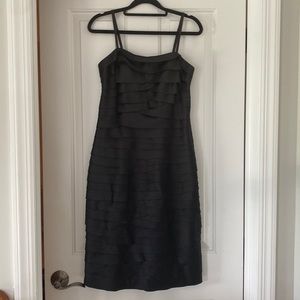 White House Black Market Little black dress pleated